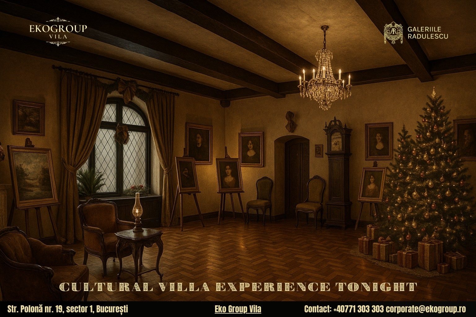 Vacanța de Crăciun transpusă în eleganța anilor ’30 la Eko Group Vila